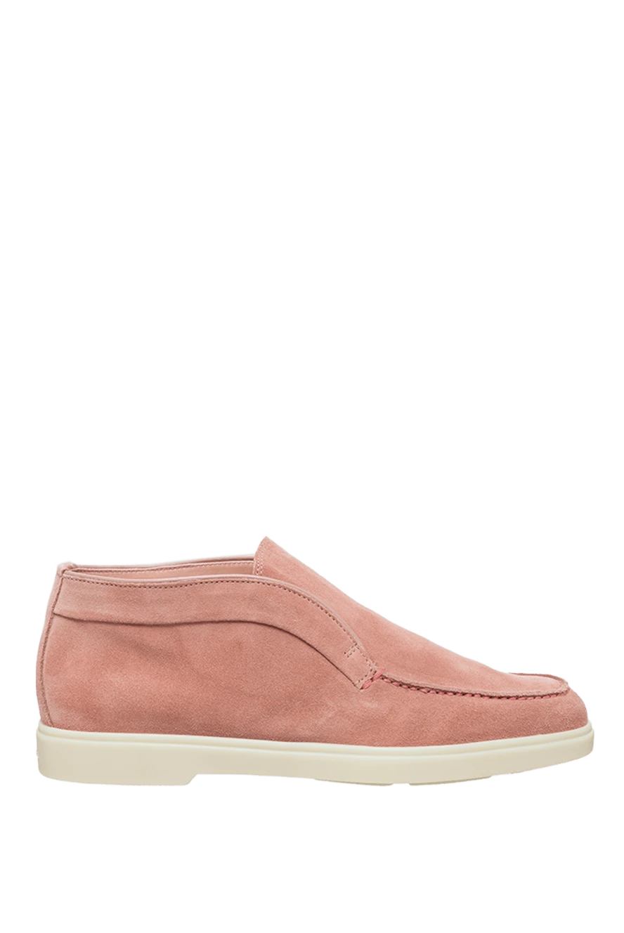 Santoni loafers women's classic suede pink 160798 - photo 1