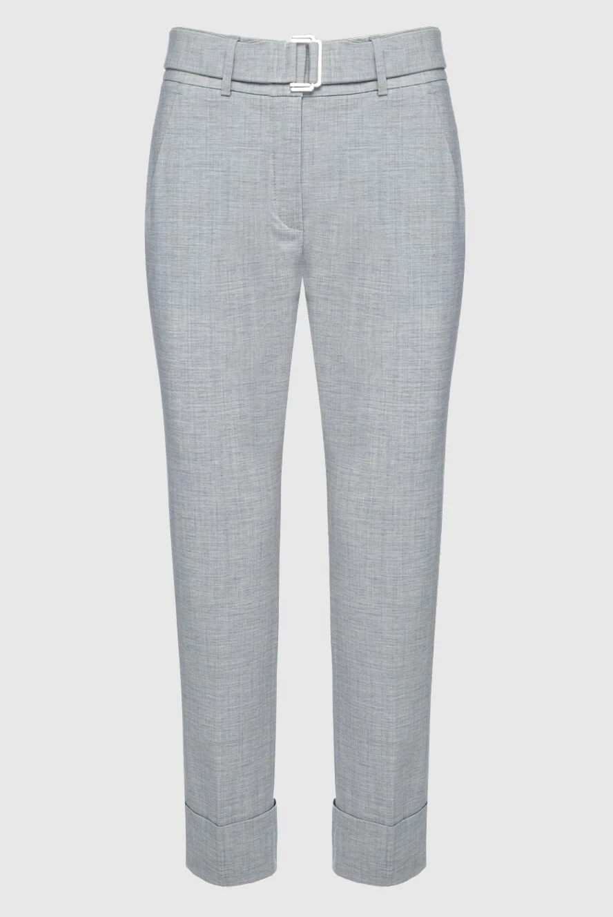 Peserico women's gray pants with belt 161102 - photo 1