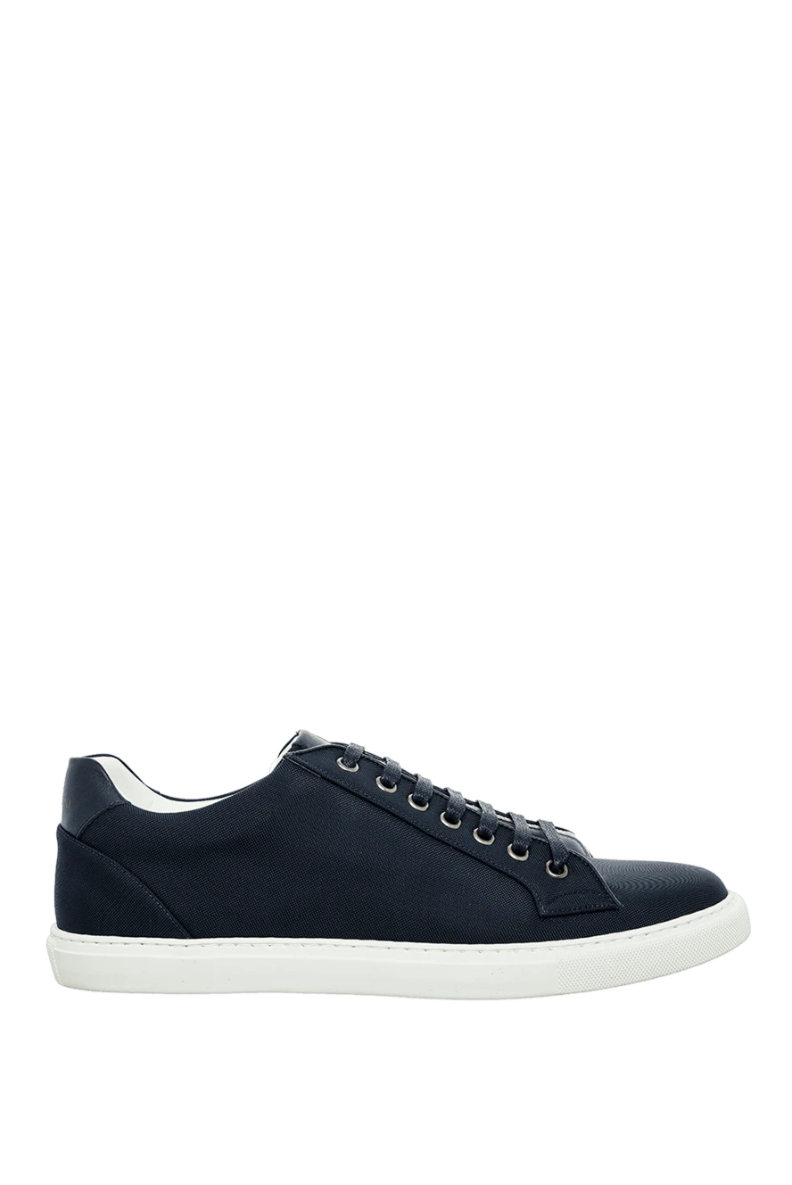 Corneliani blue textile snickers for men 161261 - photo 1