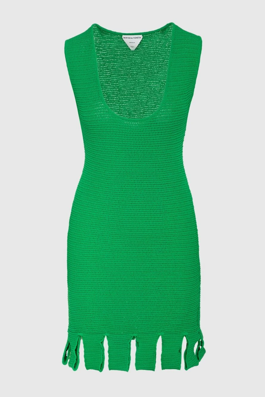 Bottega Veneta платье зеленое женское 161512 - фото 1