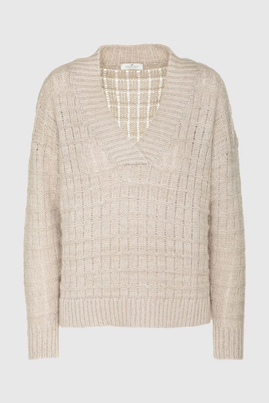 Panicale beige womens jumper with lurex speckles 161900 - photo 1