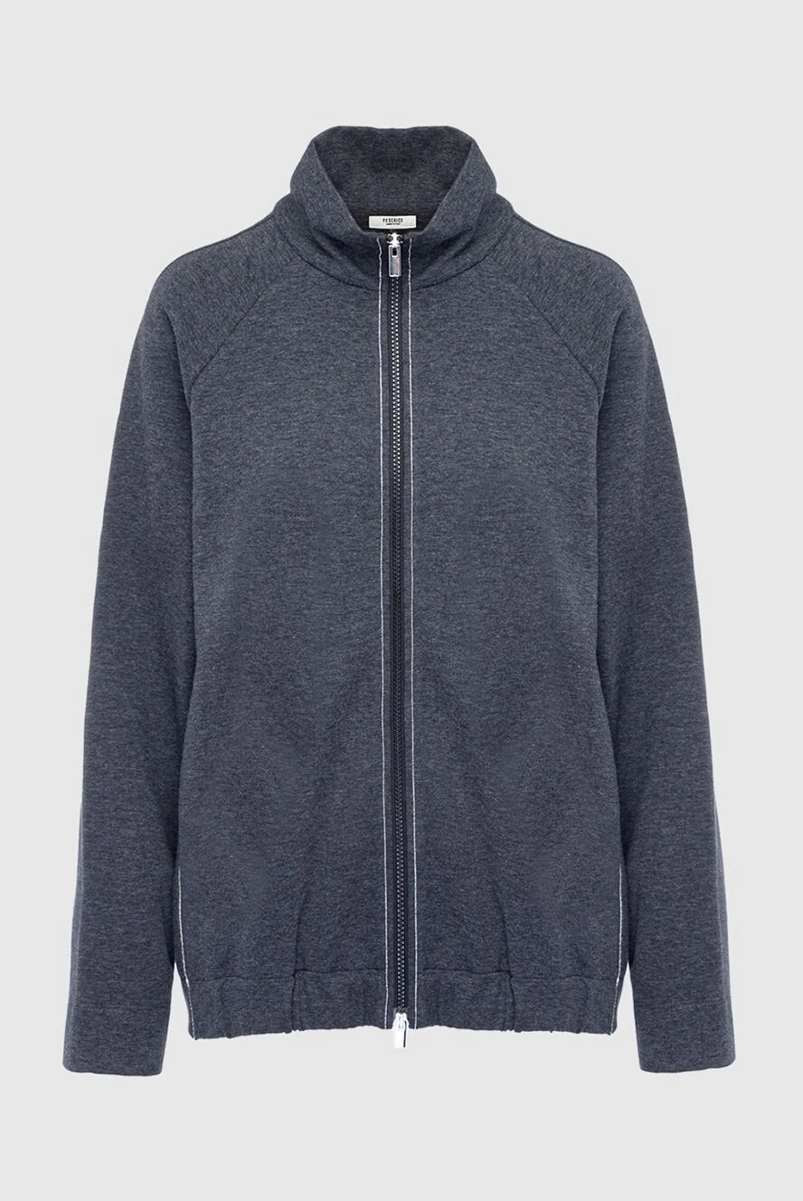 Peserico sweatshirt made of cotton and nylon gray for women 162435 - photo 1