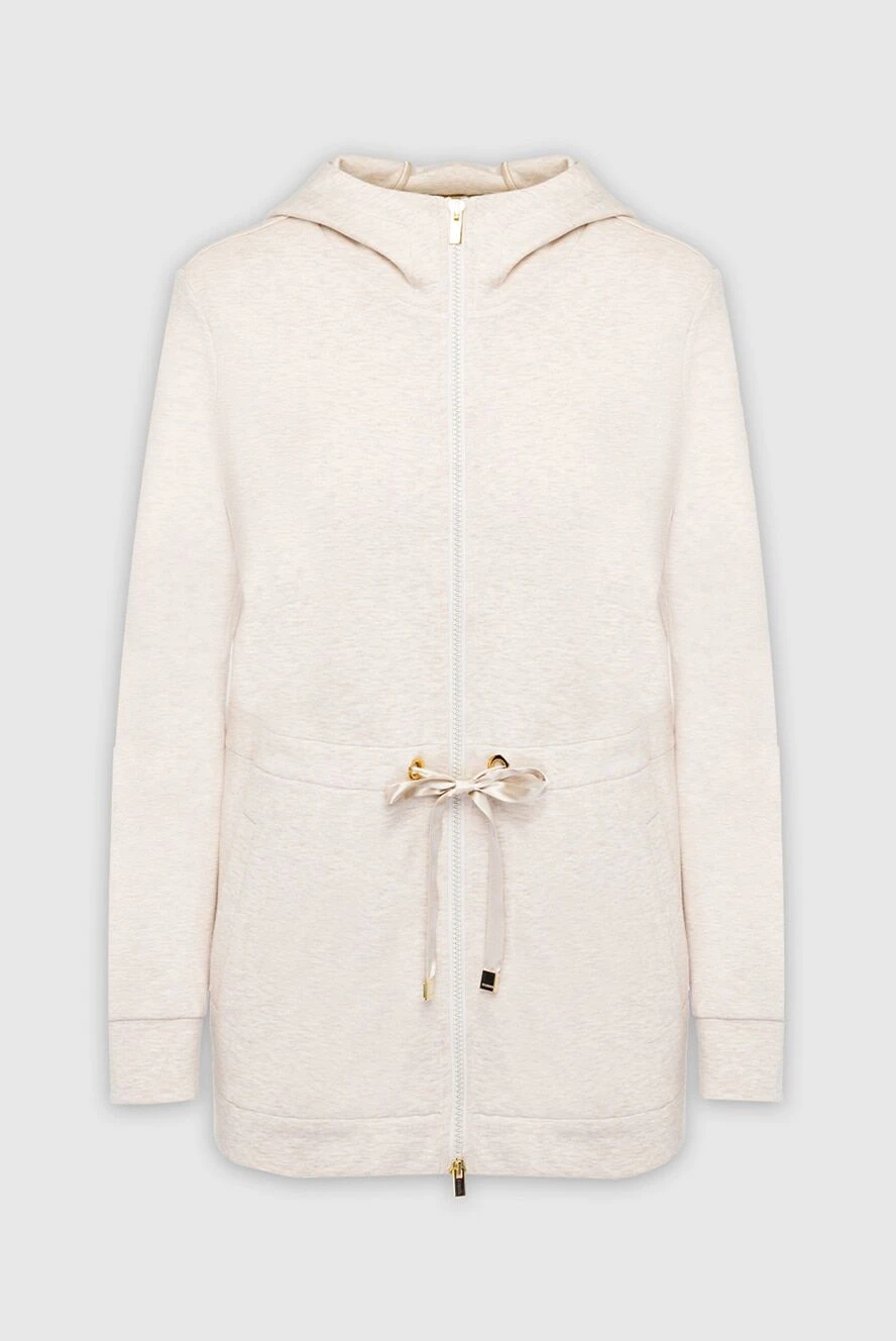 Peserico hoodie made of cotton and nylon beige for women 162436 - photo 1