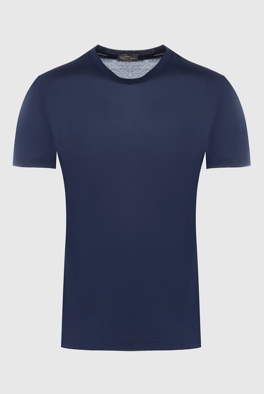 Cesare di Napoli blue cotton t-shirt for men 162528 - photo 1
