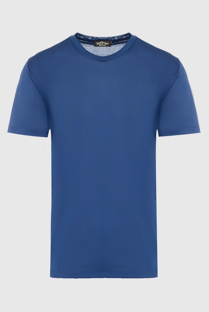 Cesare di Napoli blue cotton t-shirt for men 162529 - photo 1