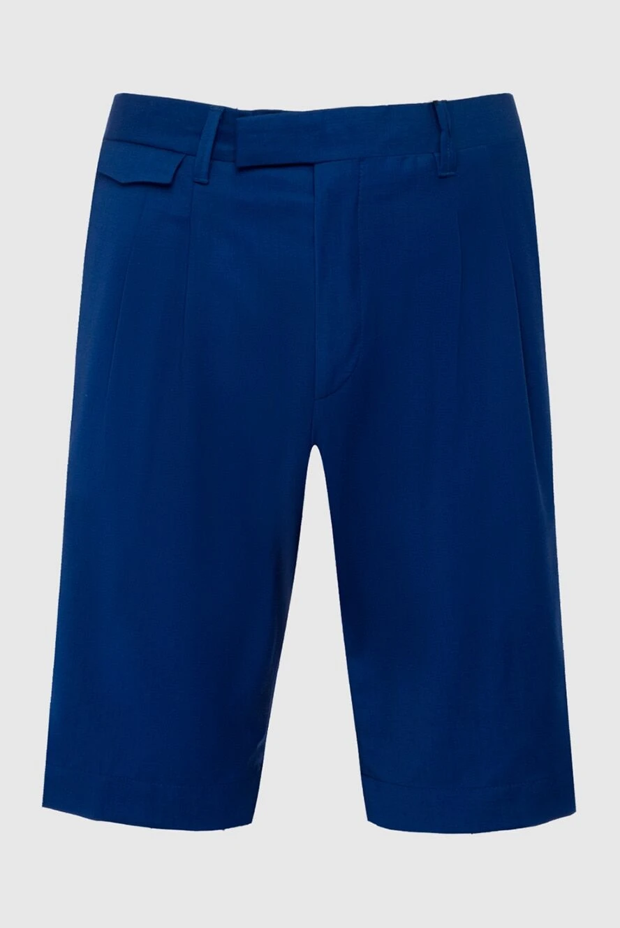 Corneliani шорты из шерсти и синие мужские 162599 - фото 1