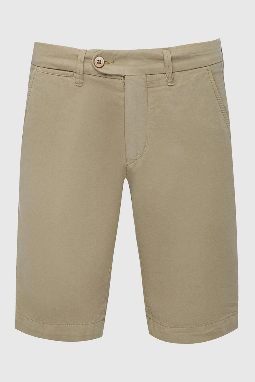 Corneliani шорты из хлопка и эластана бежевые мужские 162601 - фото 1