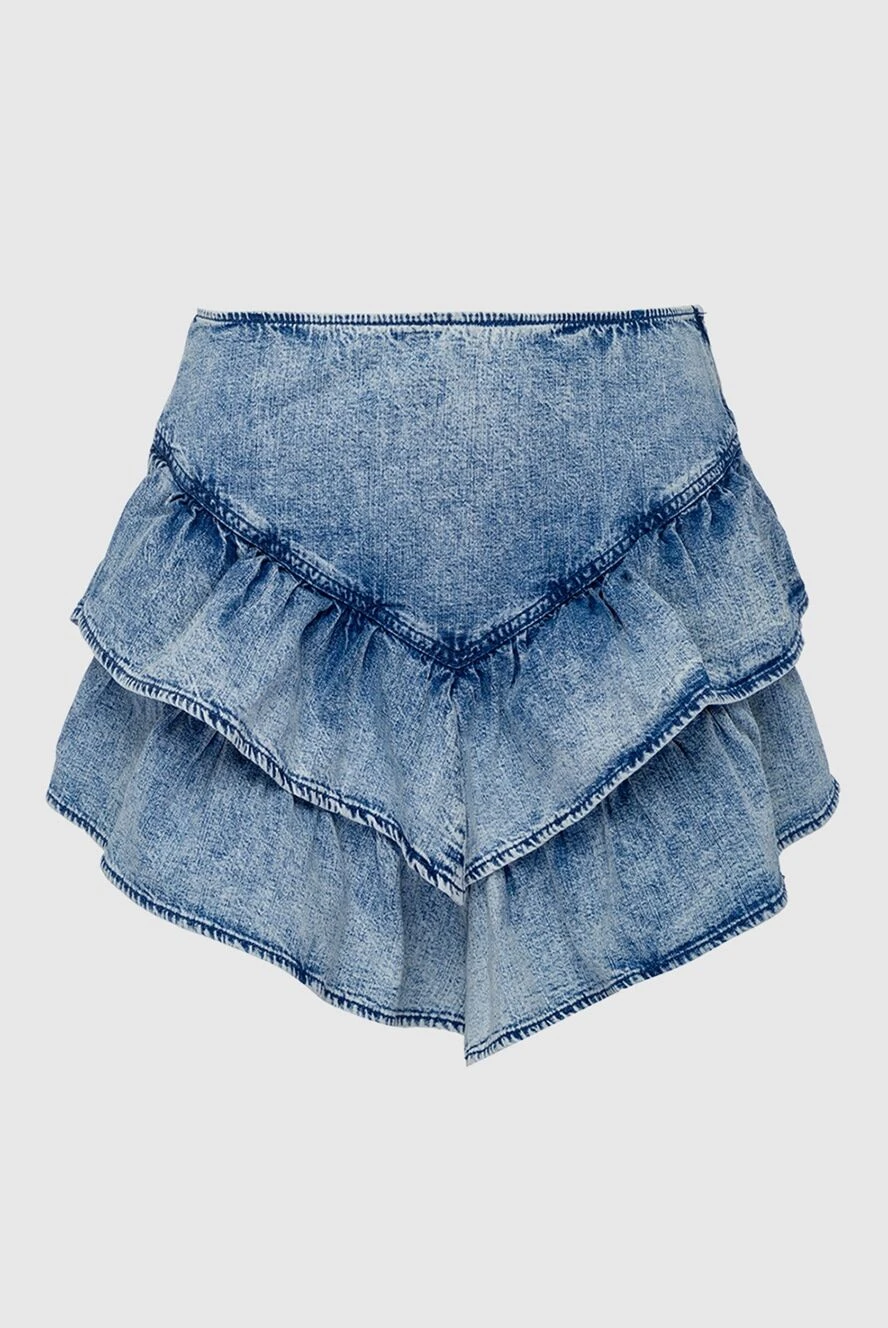Mother Denim юбка из хлопка синяя женская 162609 - фото 1