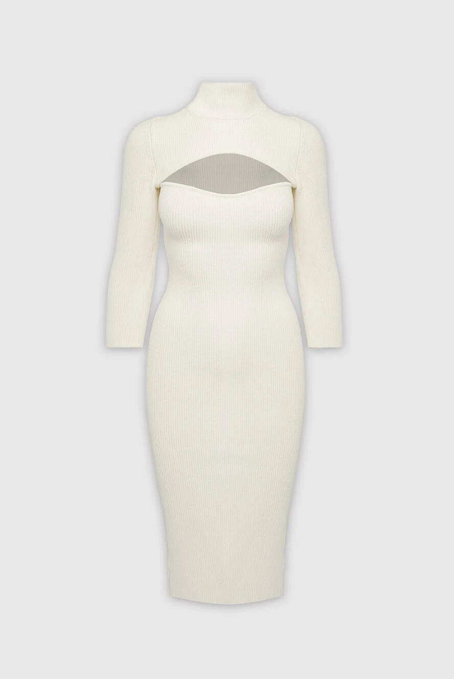 Khaite white viscose and polyester dress for women 163112 - photo 1