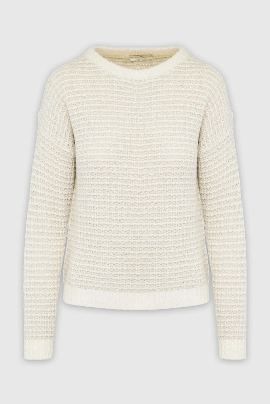 Panicale white womens jumper with silver accents 163268 - photo 1