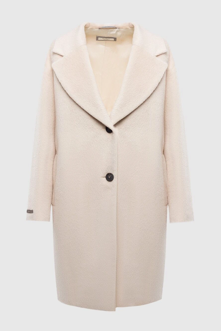 Peserico beige alpaca and wool coat for women 163371 - photo 1