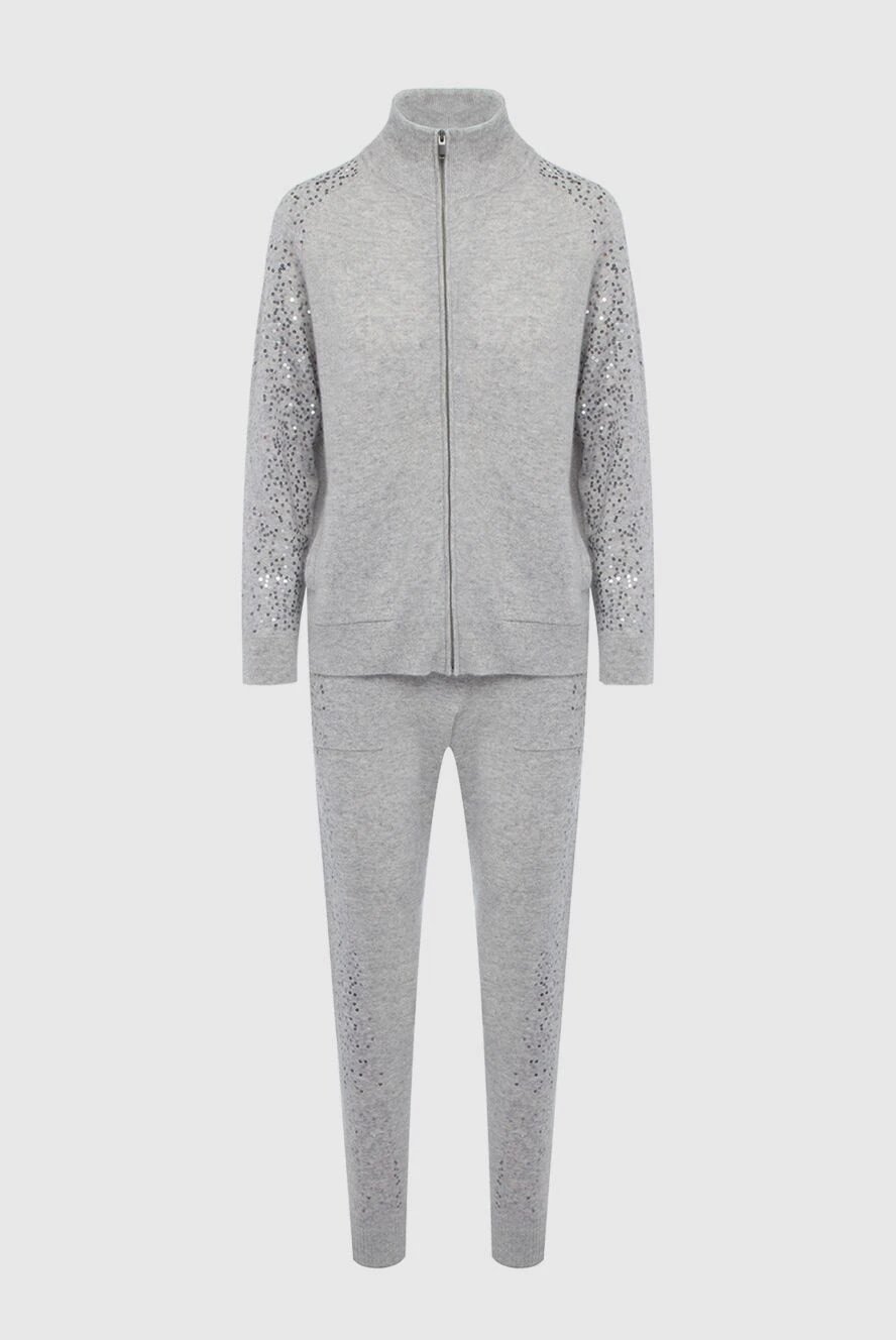 Cashmere & Silk Milano women's gray cashmere walking suit 163529 - photo 1