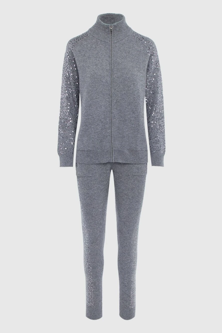 Cashmere & Silk Milano women's gray cashmere walking suit 163530 - photo 1