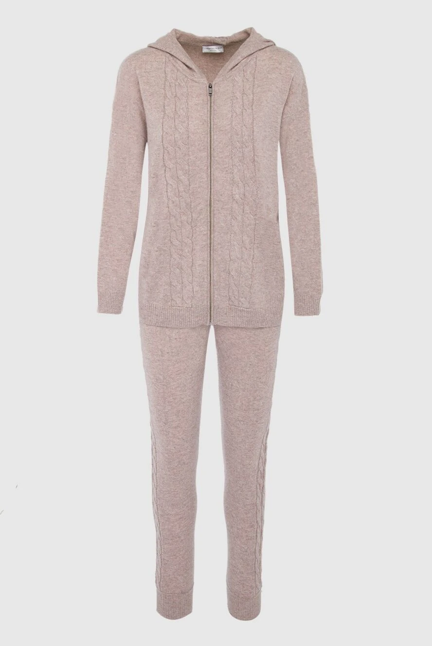 Cashmere & Silk Milano women's beige cashmere walking suit 163532 - photo 1