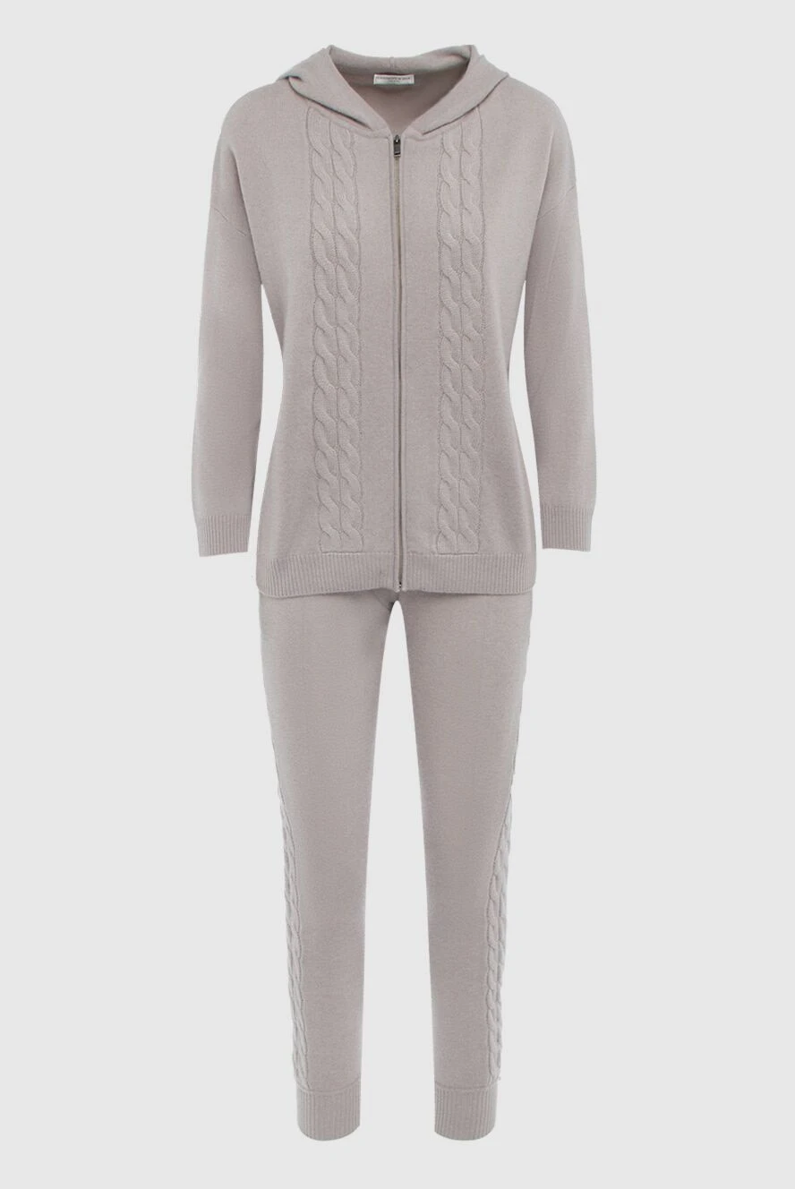 Cashmere & Silk Milano women's gray cashmere walking suit 163535 - photo 1