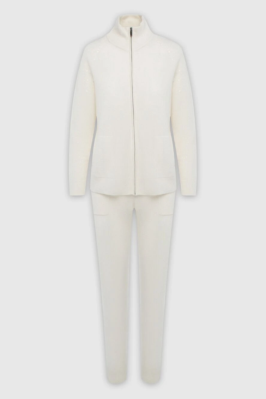 Cashmere & Silk Milano women's white cashmere walking suit 163537 - photo 1
