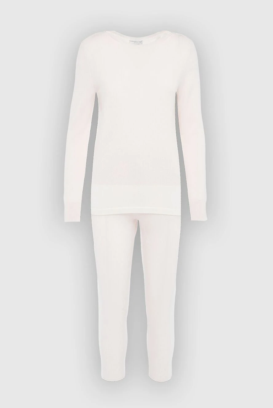 Cashmere & Silk Milano women's white cashmere walking suit 163538 - photo 1