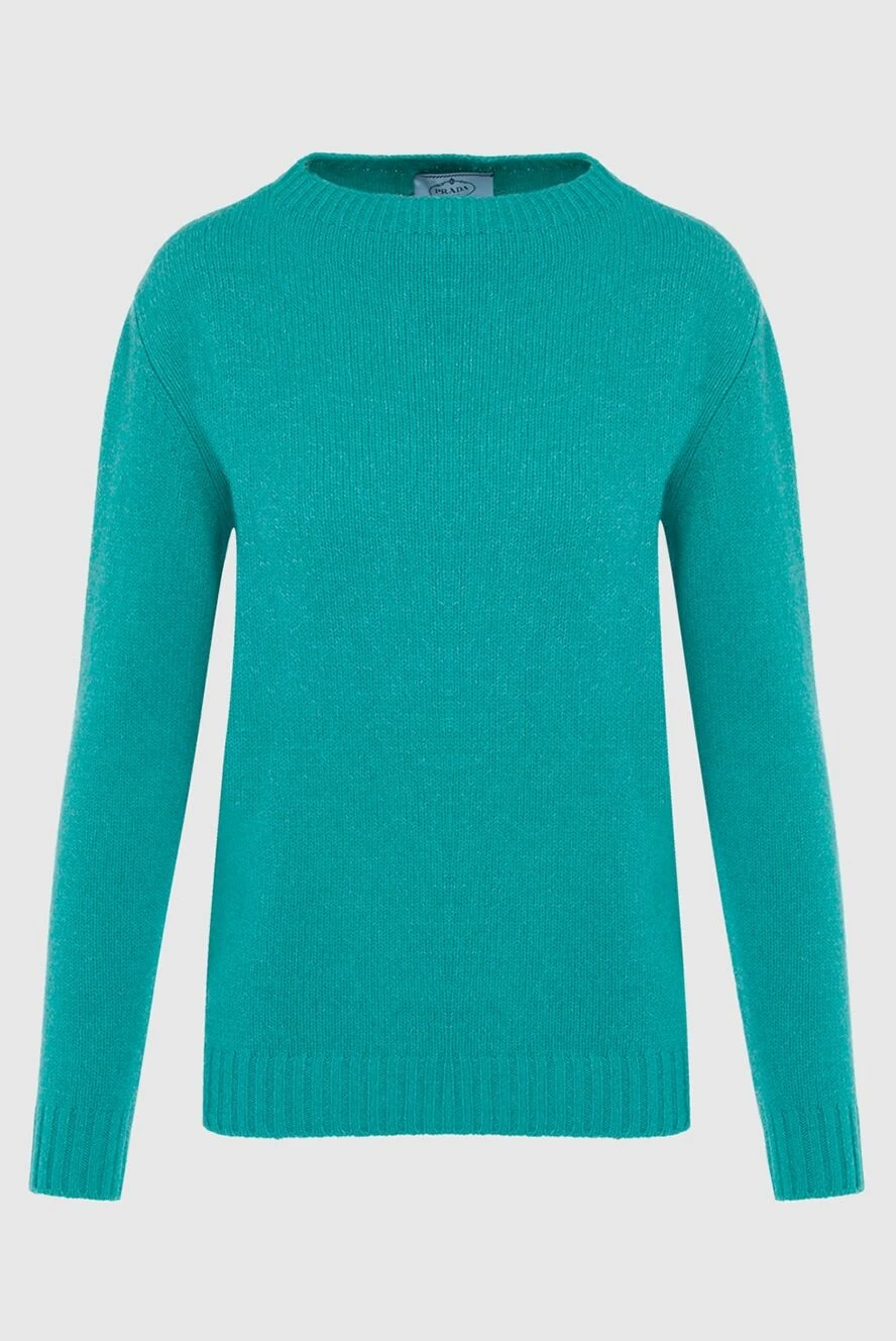 Prada джемпер из шерсти и кашемира зеленый женский 163866 - фото 1
