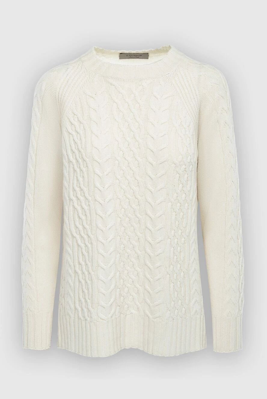 D.Exterior white womens jumper with a textured knit pattern 164161 - photo 1