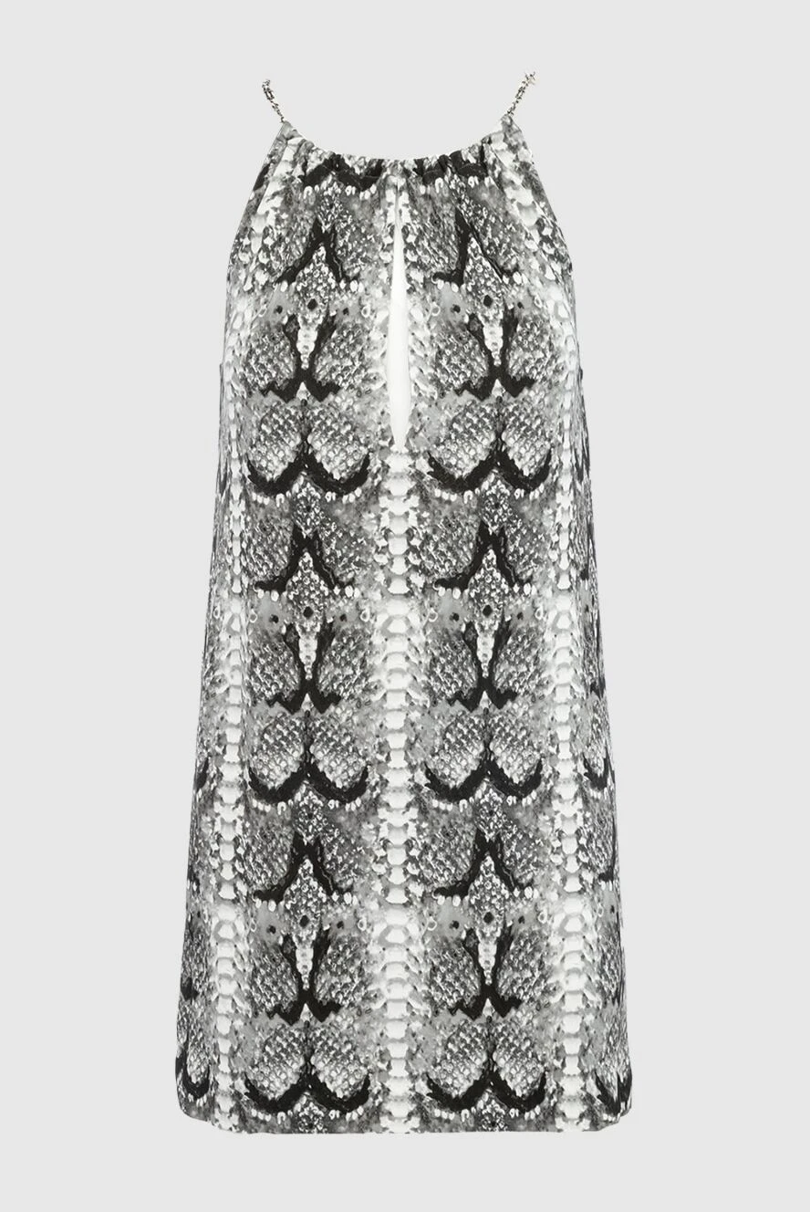 Saint Laurent платье из вискозы серое женское 164363 - фото 1