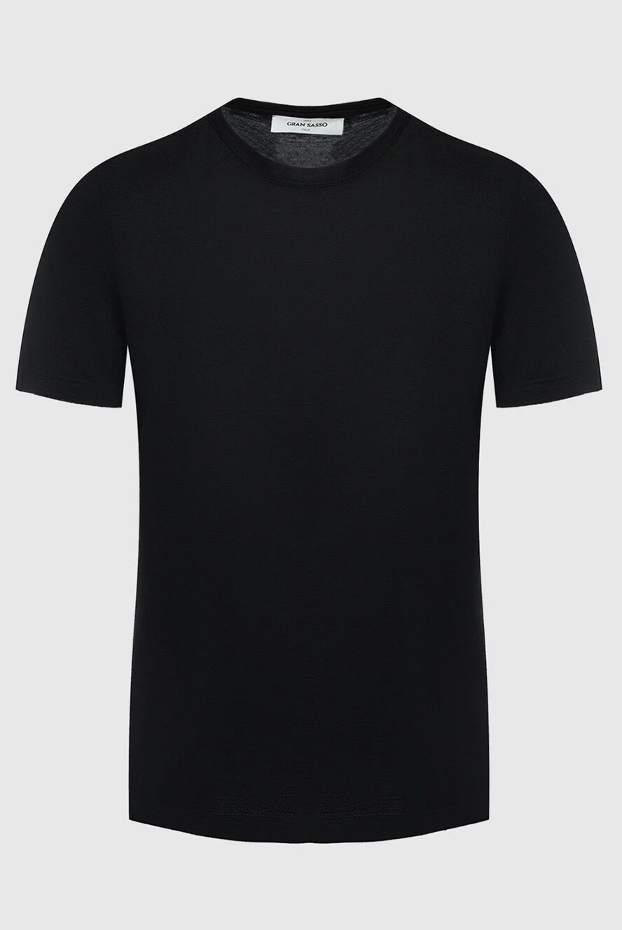 Gran Sasso black wool t-shirt for men 164446 - photo 1