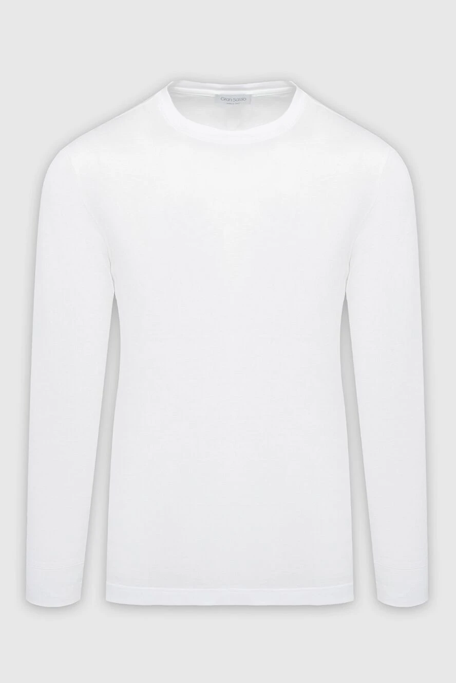 Gran Sasso long sleeve made of cotton white men's 165450 - photo 1