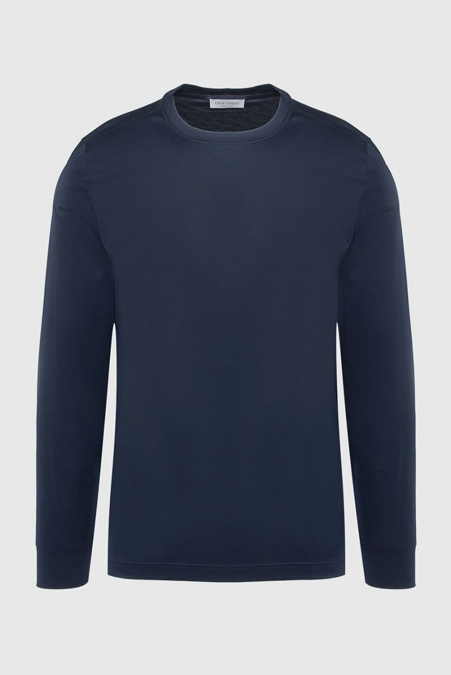 Gran Sasso cotton long sleeve blue for men 165451 - photo 1