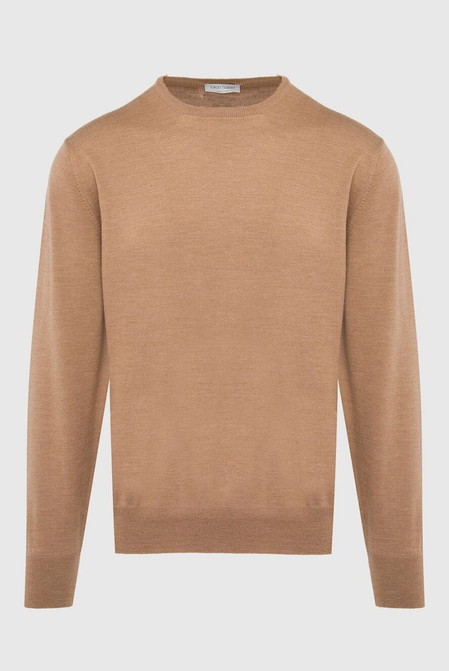 Gran Sasso brown wool jumper for men 165645 - photo 1