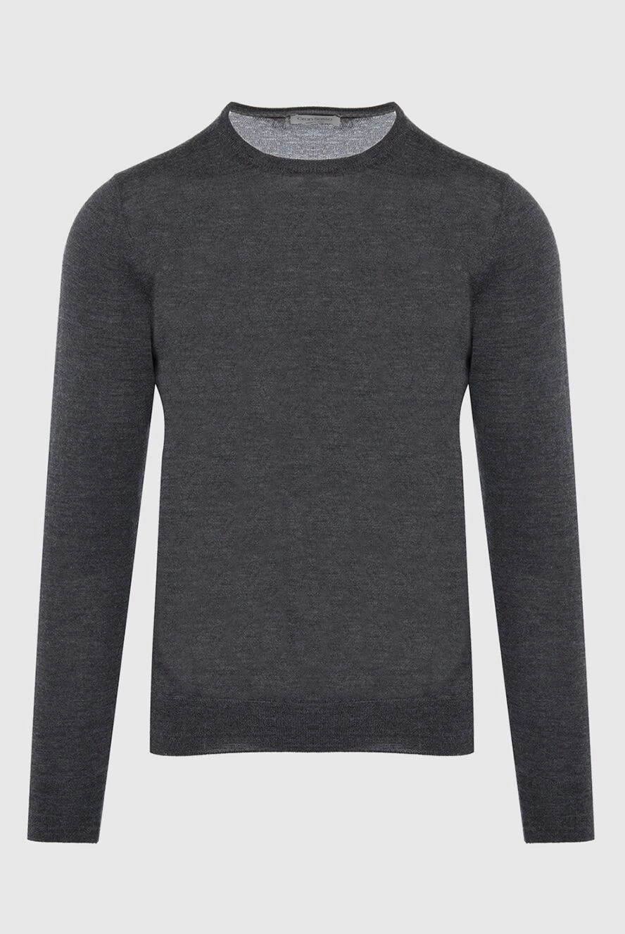 Gran Sasso gray wool and silk jumper for men 165675 - photo 1