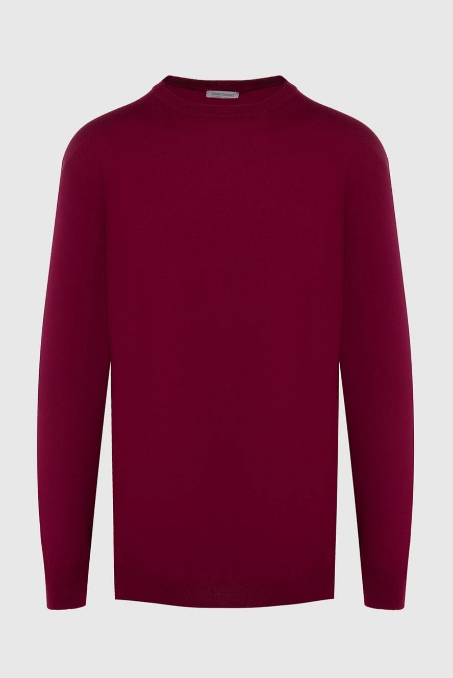 Gran Sasso burgundy wool sweater for men 165682 - photo 1