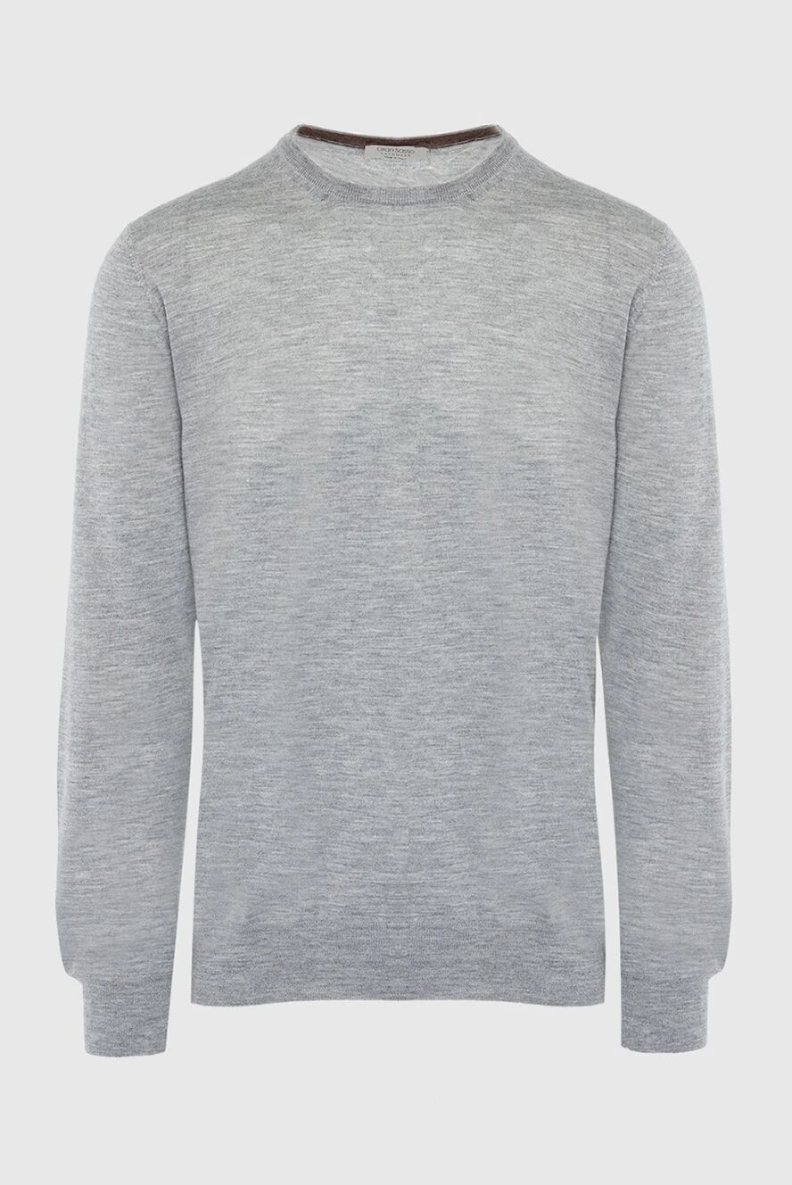 Gran Sasso basic grey cashmere jumper for men 165737 - photo 1