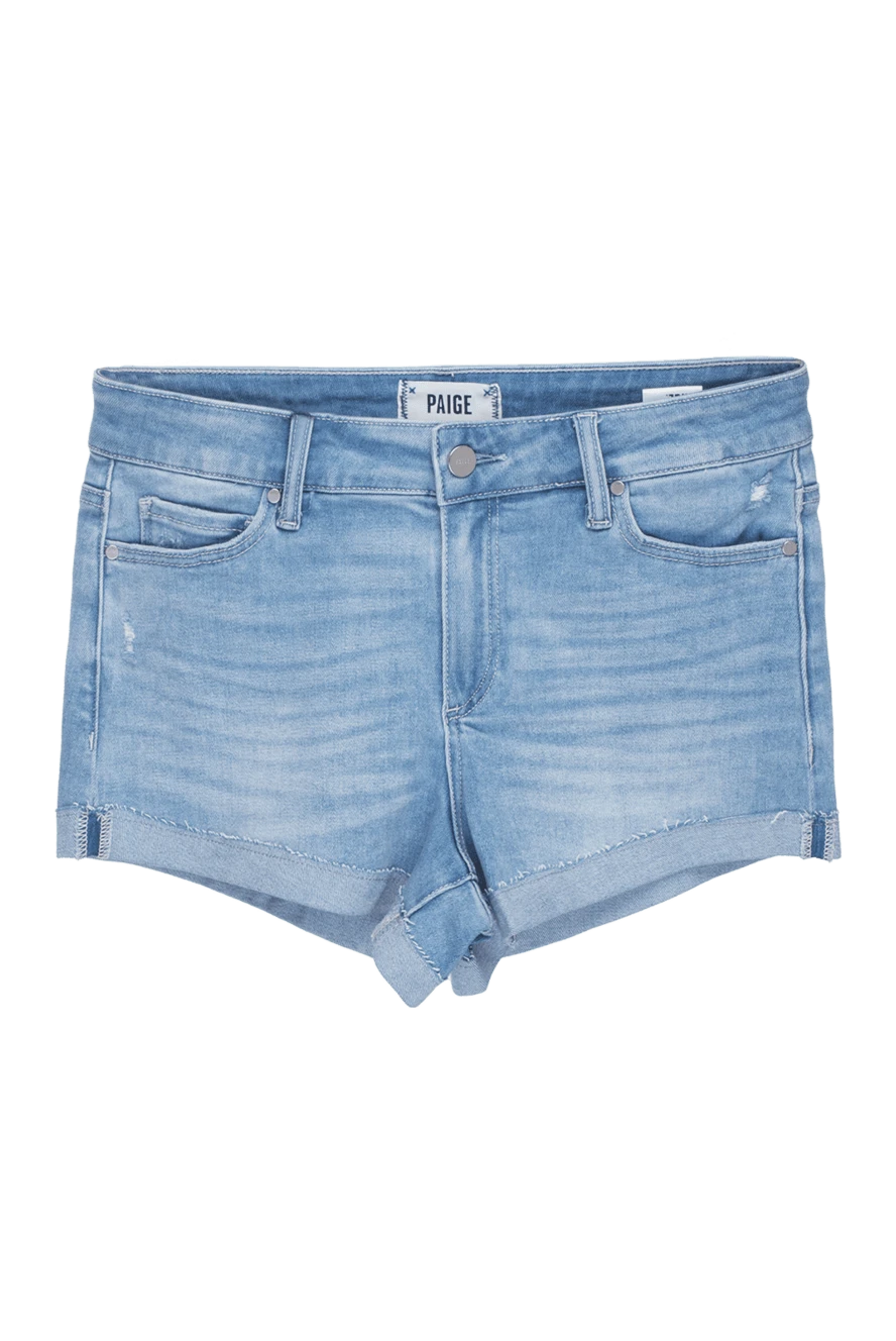 Paige blue cotton shorts for women 165947 - photo 1