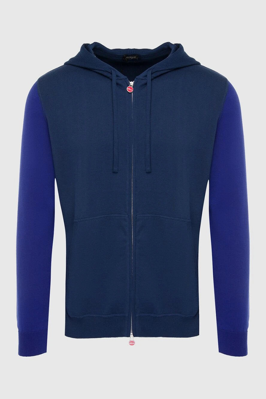 Kiton чоловіча синя бавовняна спортивна кофта 166374 - фото 1