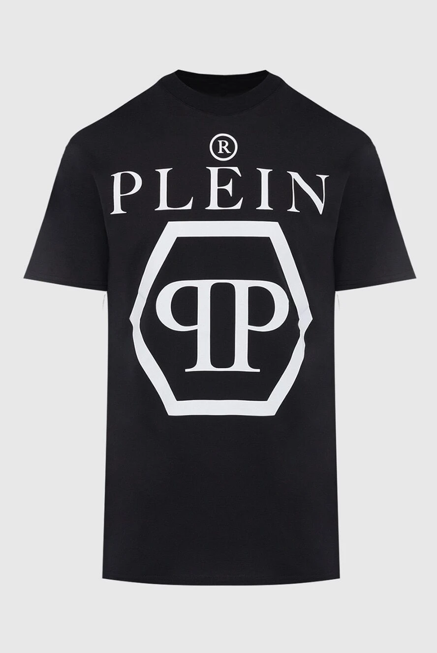 Philipp Plein футболка из хлопка черная мужская 166832 - фото 1