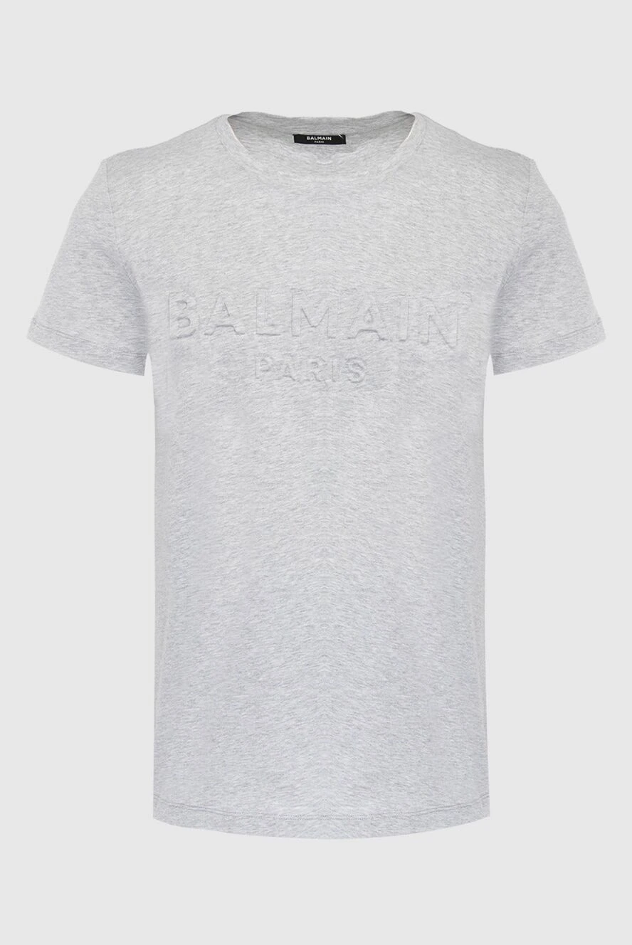 Balmain gray cotton t-shirt for men 167047 - photo 1