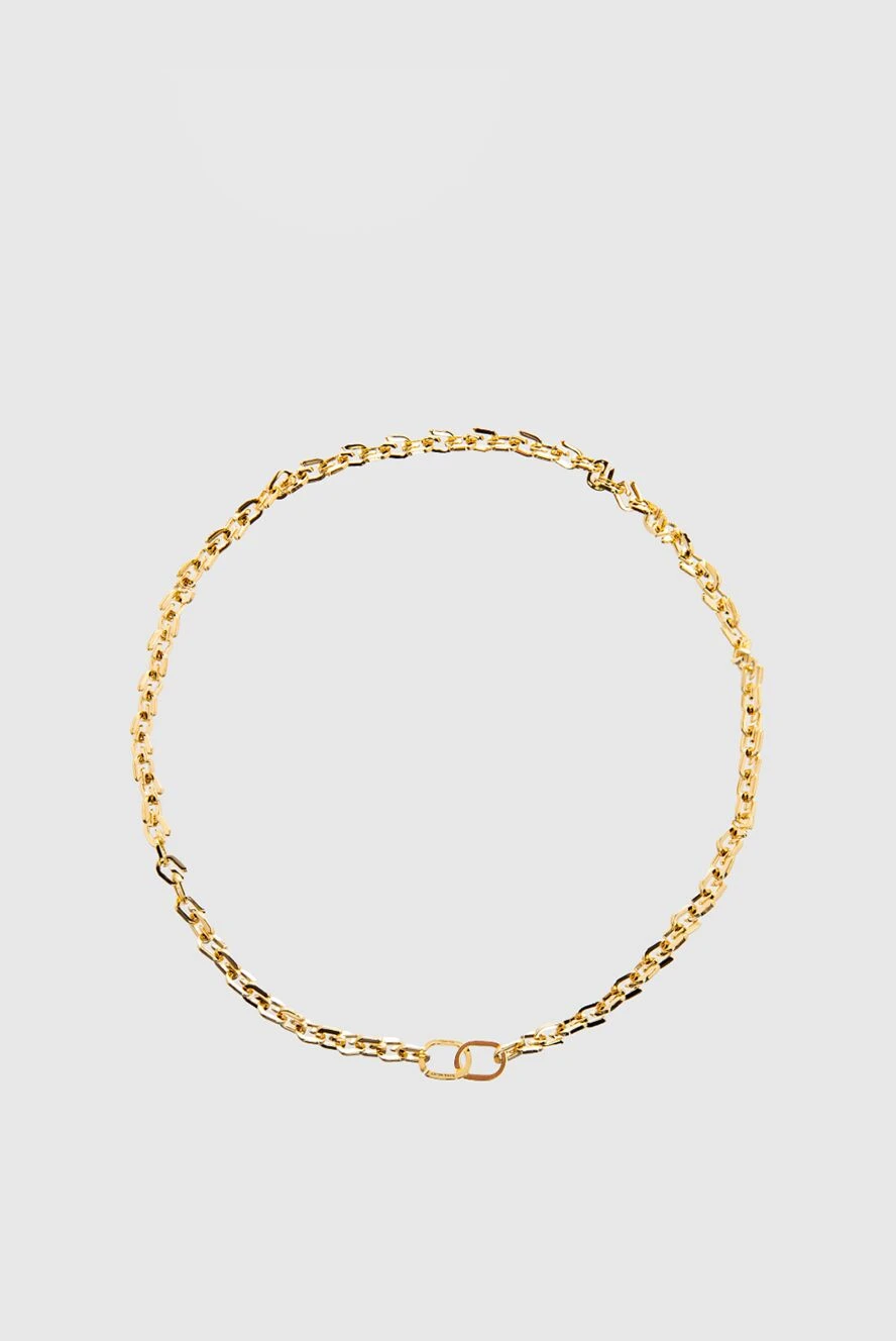 Givenchy кольє-ланцюг металеве g chain necklace жовте жіноче 167061 - фото 1