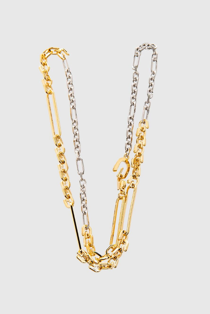 Givenchy кольє-ланцюг металеве g link жовте жіноче 167062 - фото 1