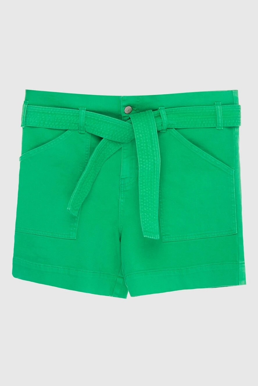 P.A.R.O.S.H. green cotton shorts for women 167383 - photo 1