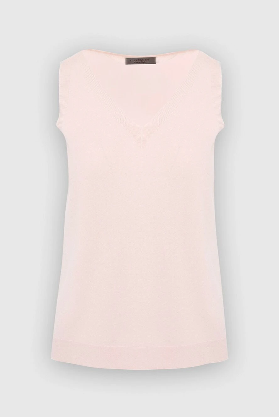 D.Exterior women's pink top made of viscose and polyamide 167753 - photo 1