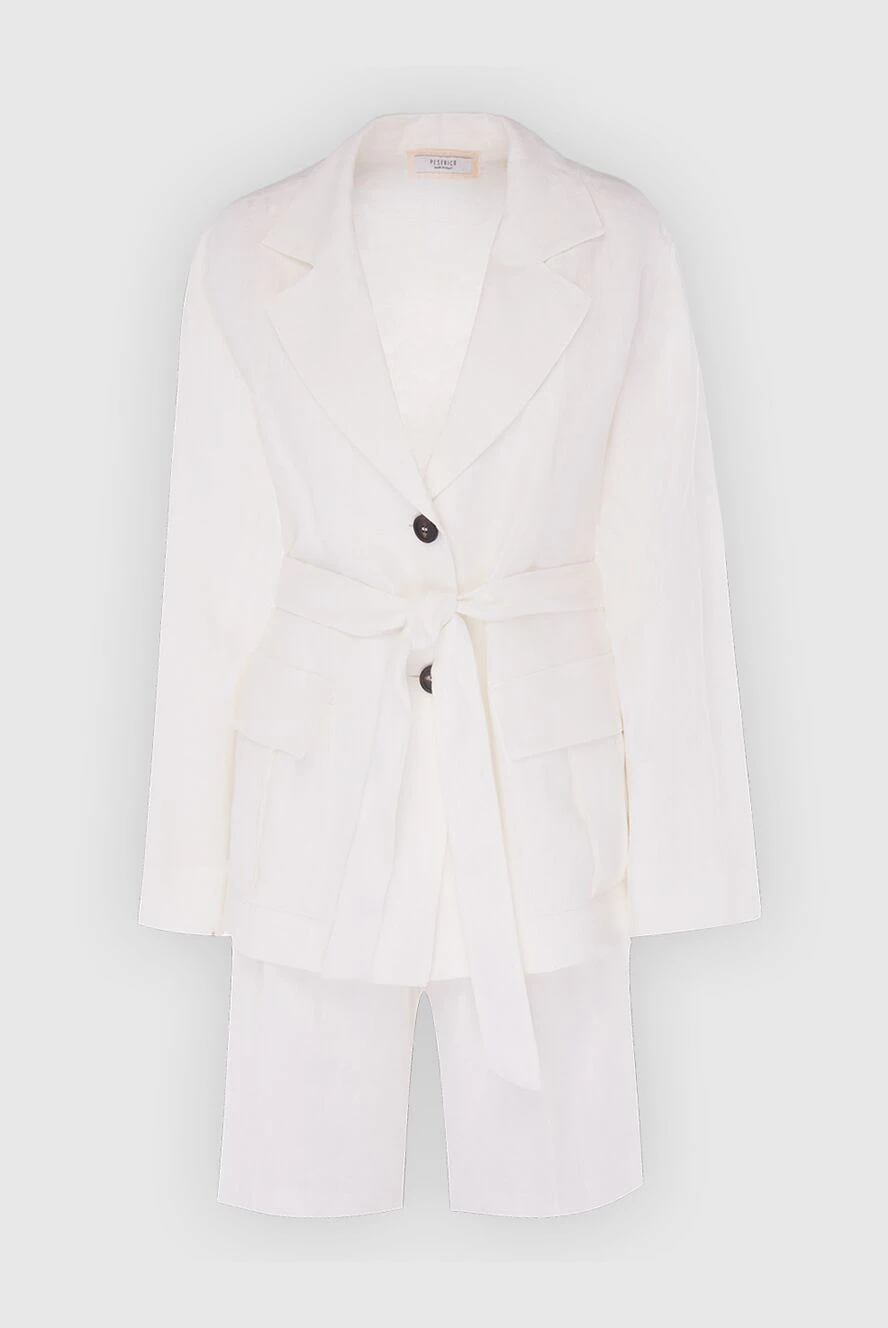 Peserico white women's suit with cotton and viscose shorts 167917 - photo 1