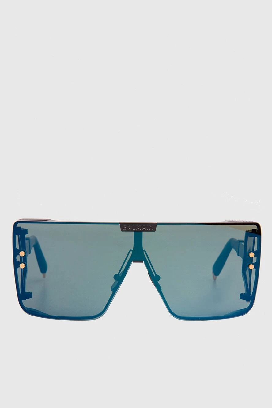 Balmain men's sunglasses with black frame and blue lenses 168306 - photo 1
