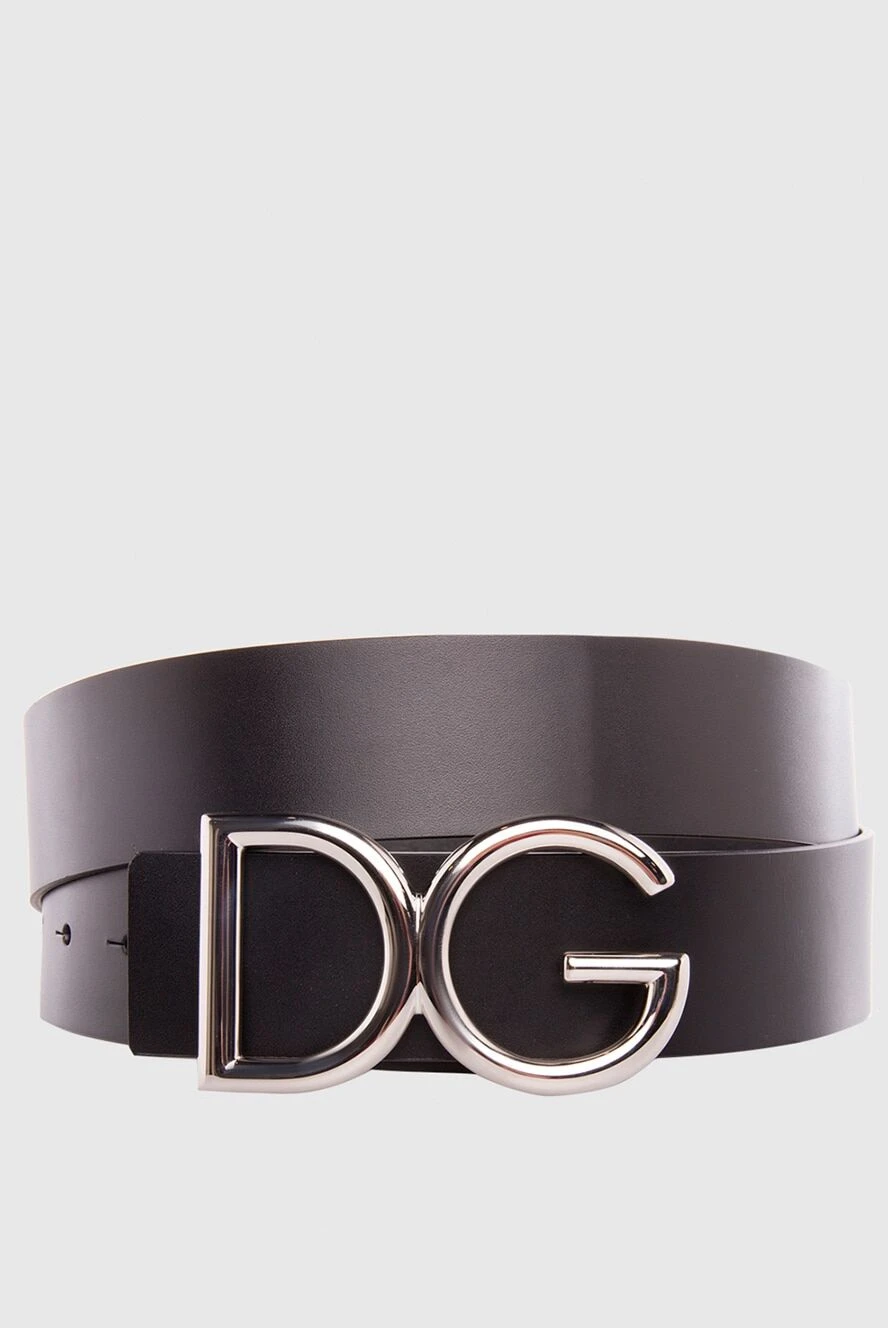 Dolce & Gabbana ремень из кожи черный 168399 - фото 1