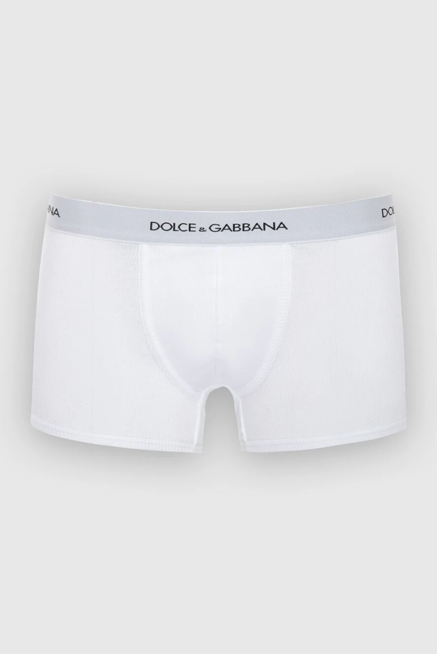 Dolce & Gabbana трусы боксеры из хлопка белые мужские белые. 168472 - фото 1