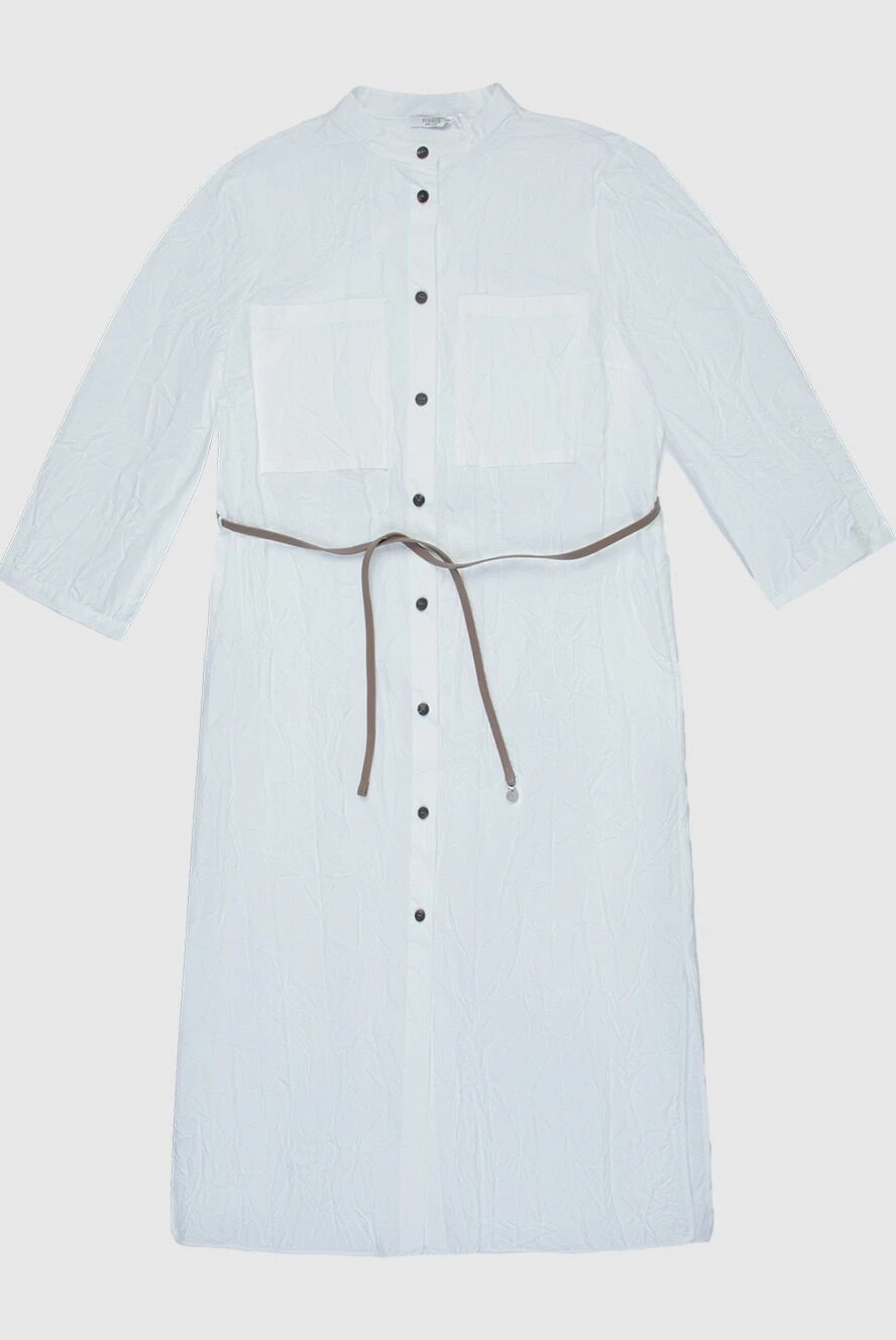 Peserico white cotton and polyester dress for women 168650 - photo 1