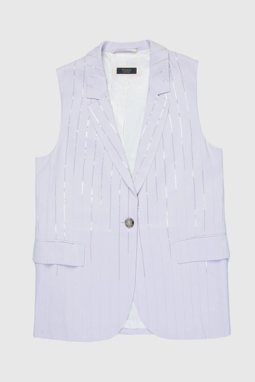 Peserico jacket made of viscose and elastane purple for women 168661 - photo 1