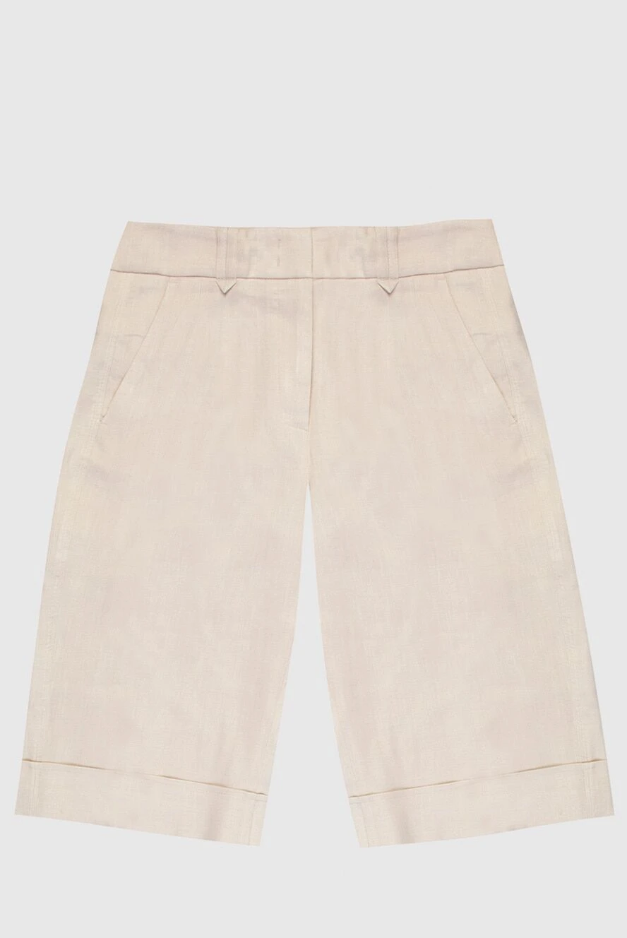 Peserico women's long beige shorts 168677 - photo 1