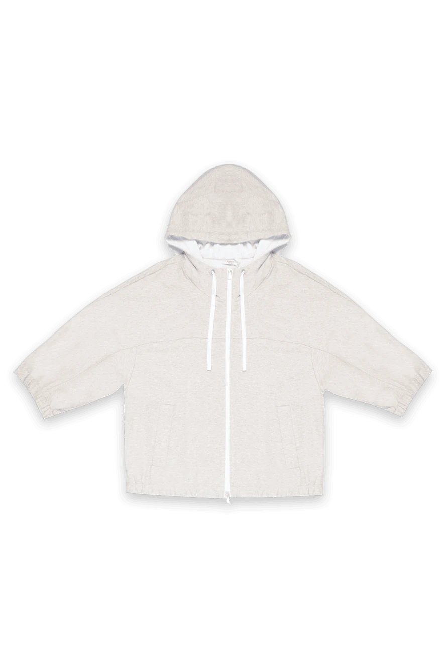 Peserico women's beige hoodie made of cotton and elastane 168684 - photo 1
