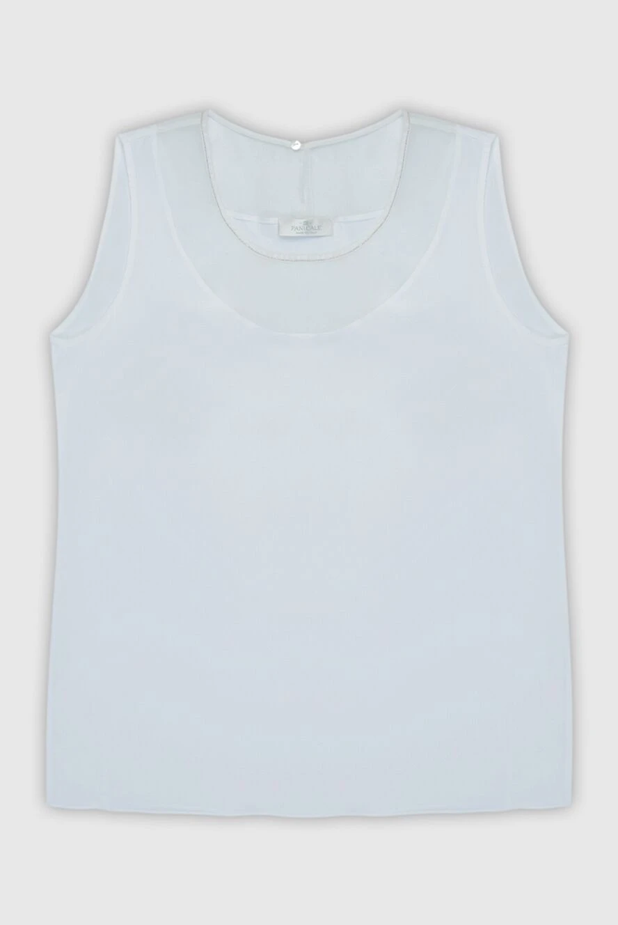 Panicale women's white top made of acrylic and silk 169095 - photo 1