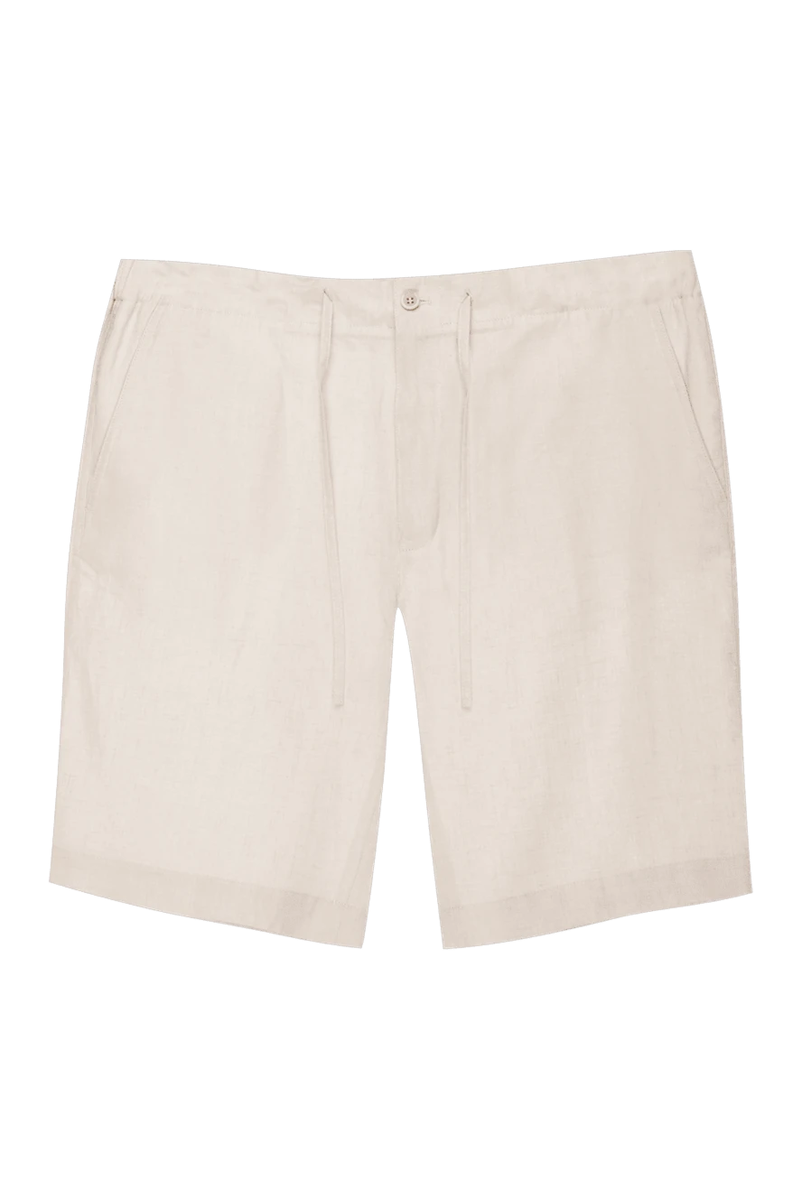 Loro Piana шорты изо льна бежевые мужские 169287 - фото 1