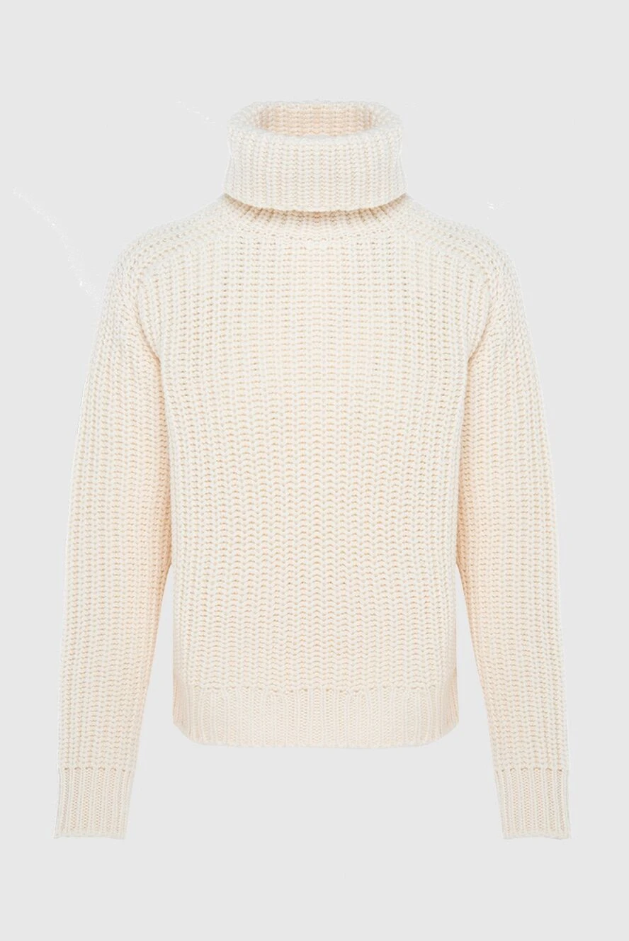 Loro Piana гольф вязаный из кашемира бежевый женский 169712 - фото 1